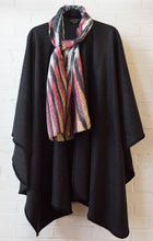 Southwest pinwheel geometric long satin silk scarf accessory fashion couture designer elegant style wearable art rectangular women's clothing